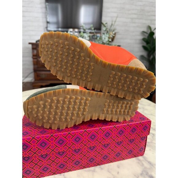 Tory Burch Kolaalce CalCare Annie Nylon Lace-Up Runner Sneakers Womens Size 7 - Picture 5 of 6